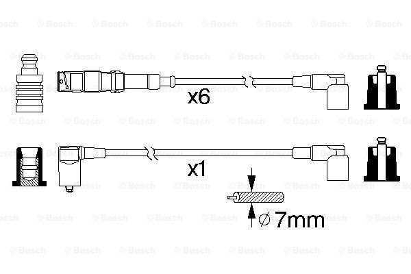 Купить 0986356332 Bosch Провода высокого напряжения