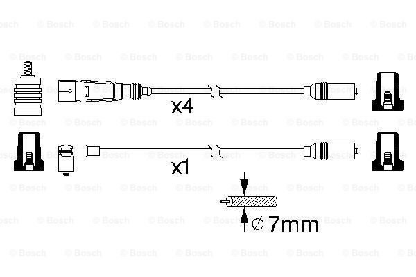 Купить 0986356339 Bosch Провода высокого напряжения