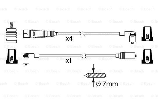 Купить 0986356342 Bosch Провода высокого напряжения
