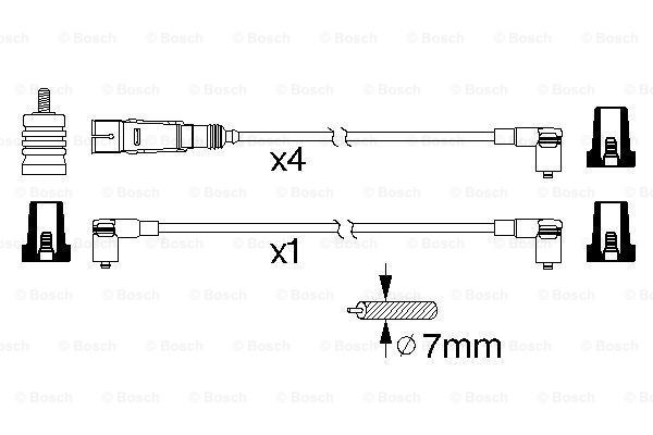 Высоковольтные провода 0986356343 Bosch