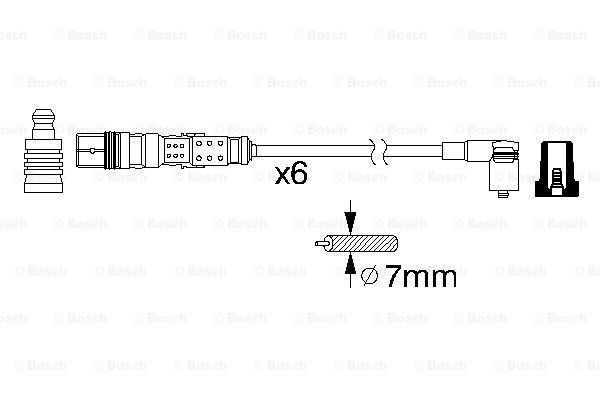 Провода зажигания Bosch 0986356347 цена, от 98.12 USD