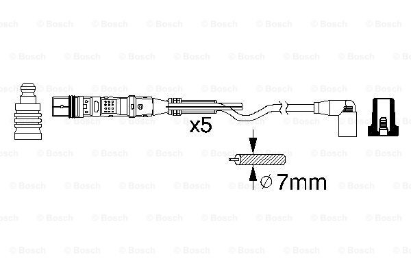Провода зажигания Bosch 0986356349 цена, от 69.21 USD