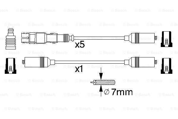 Провода зажигания Bosch 0986356350 цена, от 59.07 USD