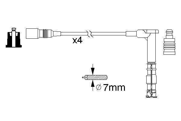 Провода зажигания Bosch 0986356351 цена, от 101.02 USD
