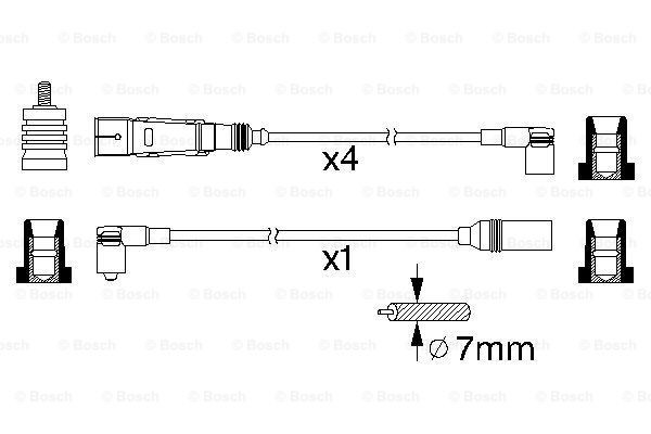 0986356355 Bosch Провода высоковольтные