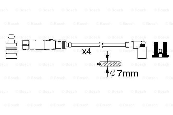 Высоковольтные провода 0986356359 Bosch
