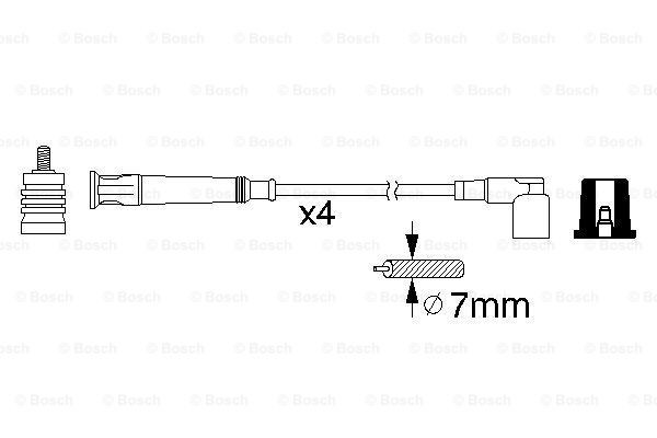 Высоковольтные провода 0986356361 Bosch