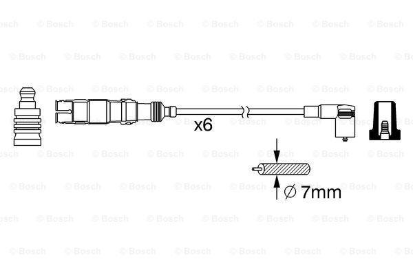 Купить 0986356384 Bosch Провода высокого напряжения