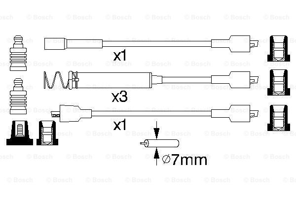 Высоковольтные провода 90349317 Opel
