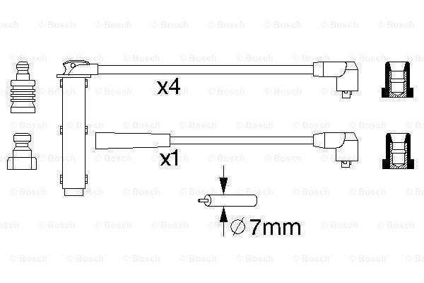 Высоковольтные провода 0986356731 Bosch
