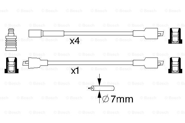 Высоковольтные провода 0986356732 Bosch