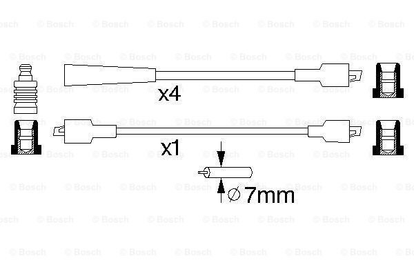 Купить 0986356741 Bosch Провода высокого напряжения