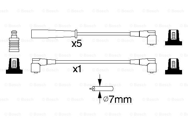 Высоковольтные провода 0986356753 Bosch