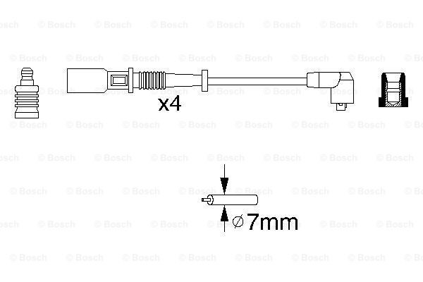 0986356754 Bosch Провода высоковольтные