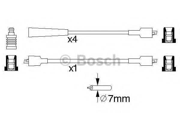 Провода зажигания Bosch 0986356762 цена, от 15.89 USD