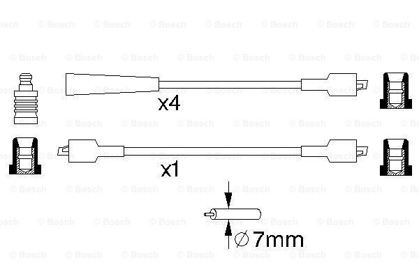 Высоковольтные провода 0986356768 Bosch
