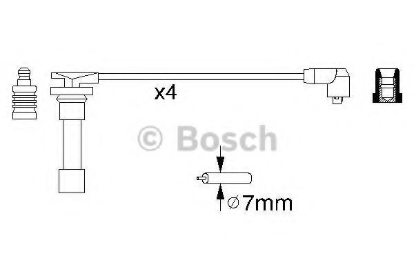 Высоковольтные провода 0986356776 Bosch
