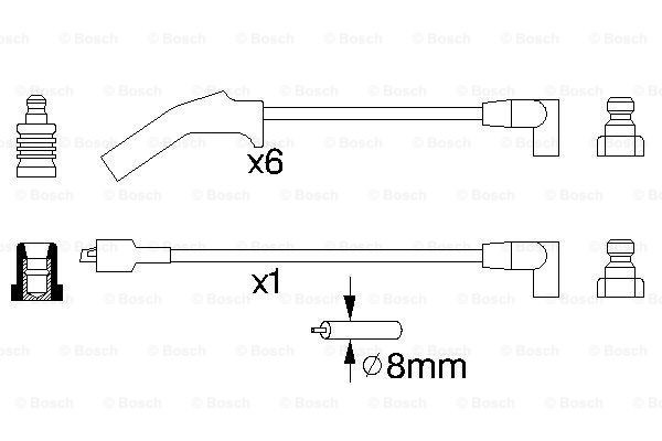 Высоковольтные провода 0986356783 Bosch