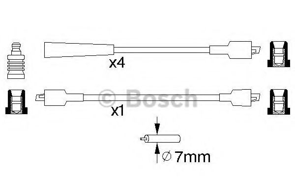 Высоковольтные провода 0986356785 Bosch
