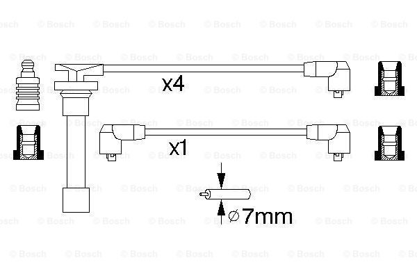 Высоковольтные провода 0986356799 Bosch