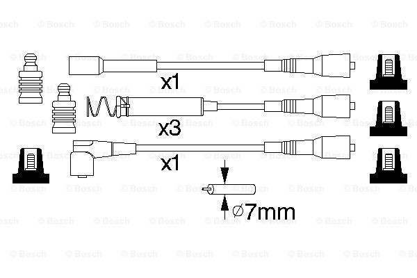 Высоковольтные провода 0986356801 Bosch