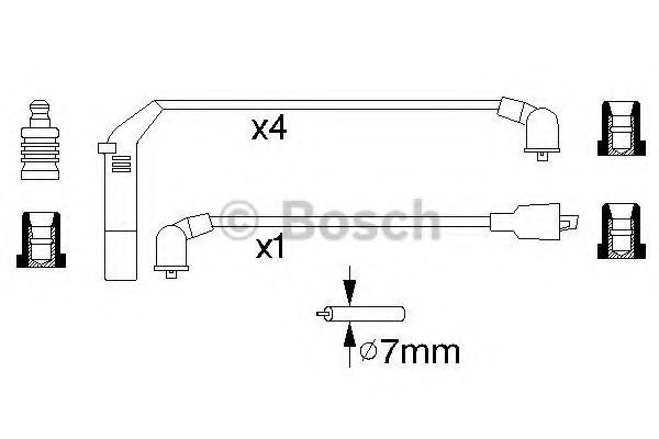 Провода зажигания Bosch 0986356813 цена, от 10.58 USD