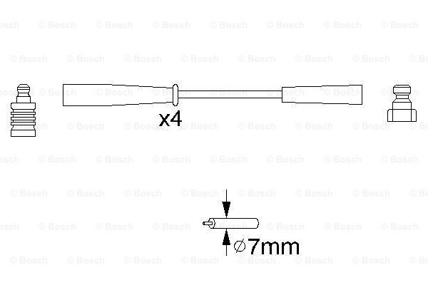 Купить 0986356817 Bosch Провода высокого напряжения