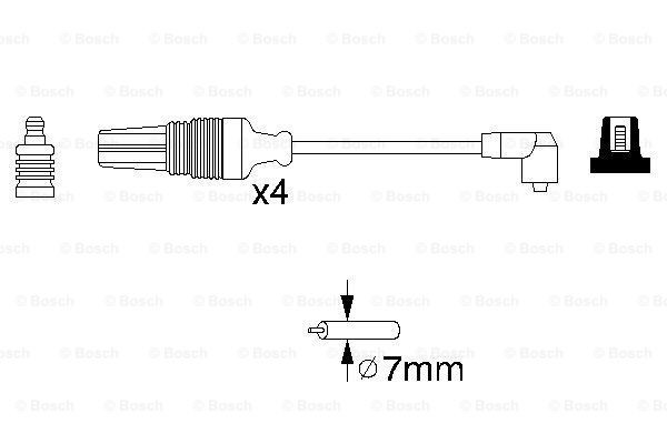 Купить 0986356830 Bosch Провода высокого напряжения