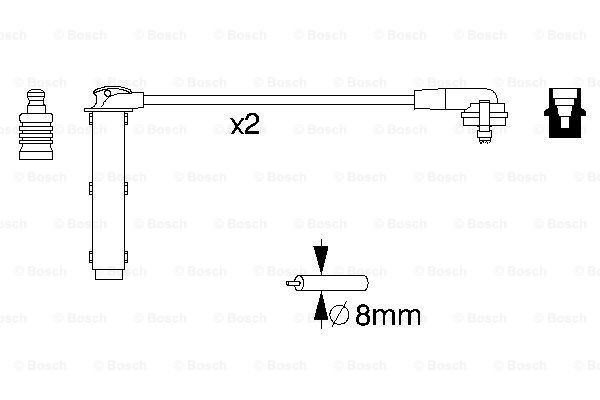 Провода зажигания Bosch 0986356833 цена, от 16.14 USD