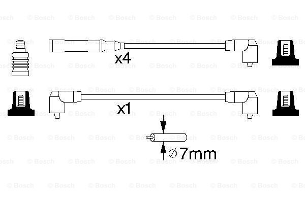 Высоковольтные провода 0986356847 Bosch