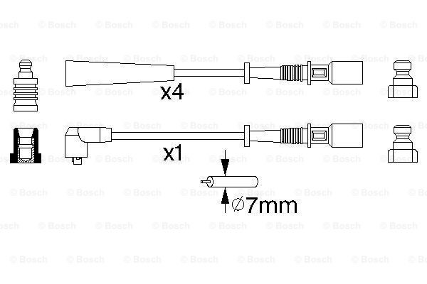 Купить 0986356853 Bosch Провода высокого напряжения