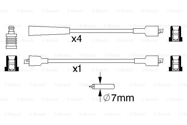 Купить 0986356855 Bosch Провода высокого напряжения