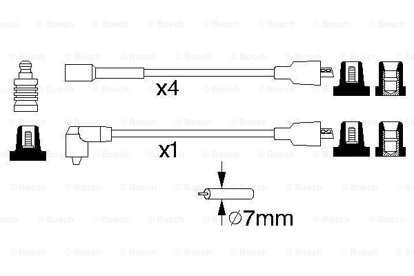 Высоковольтные провода 0986356864 Bosch