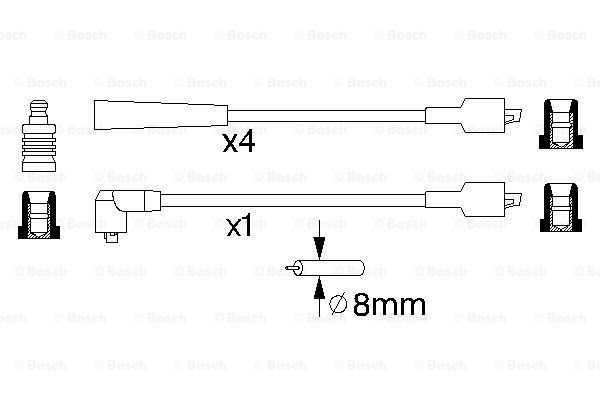 Провода зажигания Bosch 0986356868 цена, от 20.25 USD