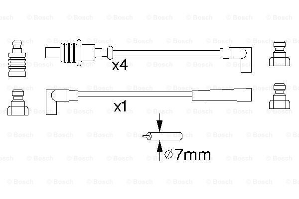 Купить 0986356883 Bosch Провода высокого напряжения