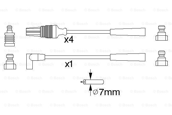 Купить 0986356889 Bosch Провода высокого напряжения