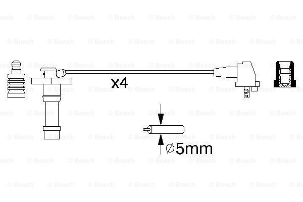 Высоковольтные провода 0986356928 Bosch