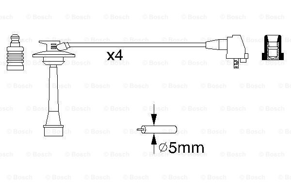 Провода зажигания Bosch 0986356933 цена, от 67.34 USD