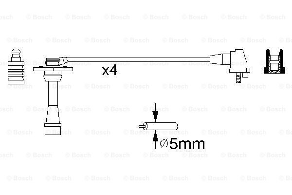 Купить 0986356957 Bosch Провода высокого напряжения