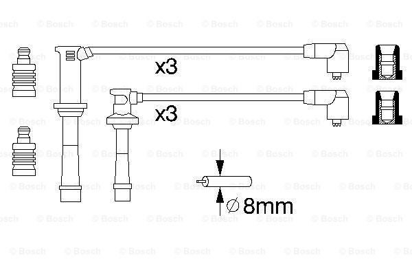 Провода зажигания Bosch 0986356966 цена, от 65.48 USD