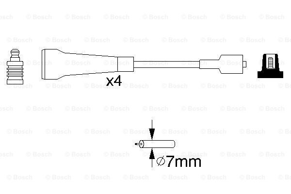 Провода зажигания Bosch 0986356967 цена, от 17.56 USD