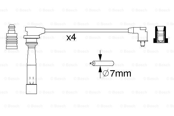 Высоковольтные провода 0986356970 Bosch