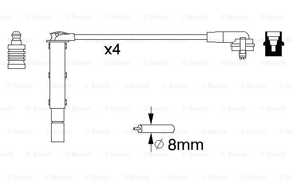 Провода зажигания Bosch 0986357090 цена, от 32.76 USD