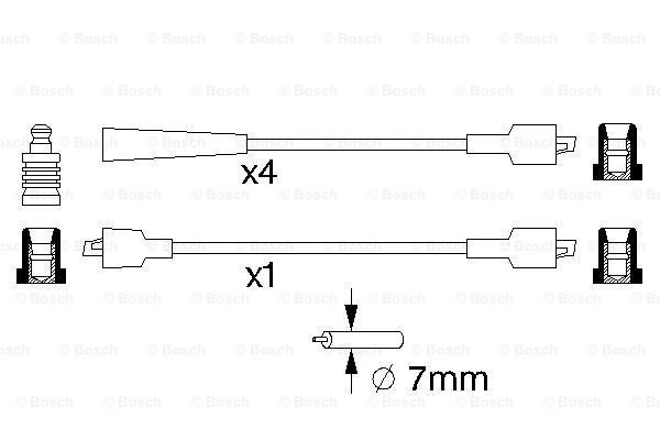 Провода зажигания Bosch 0986357117 цена, от 15.38 USD