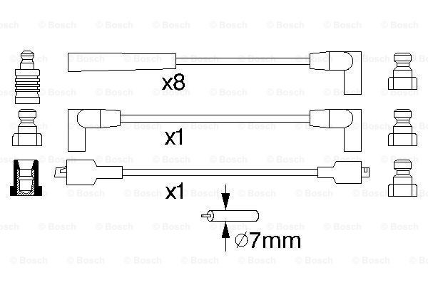 Высоковольтные провода 0986357118 Bosch