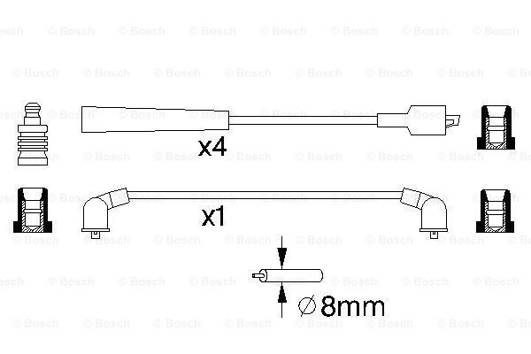 Высоковольтные провода 0986357129 Bosch