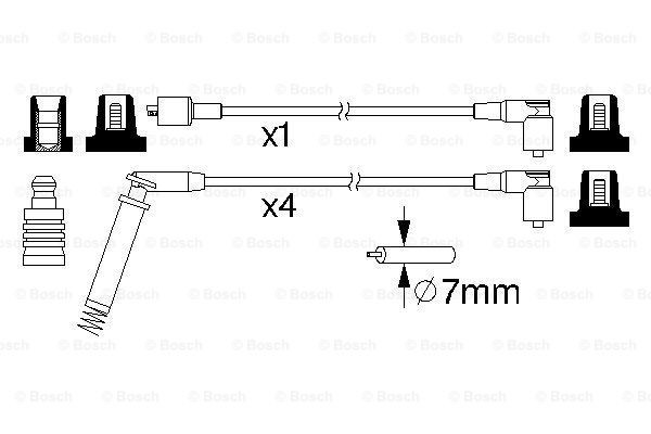 Провода зажигания Bosch 0986357148 цена, от 15.91 USD