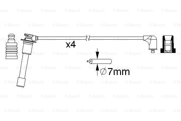 Купить 0986357149 Bosch Провода высокого напряжения