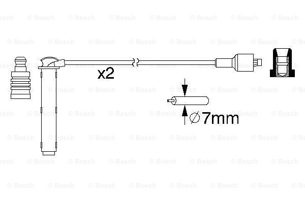 Провода зажигания Bosch 0986357154 цена, от 16.55 USD