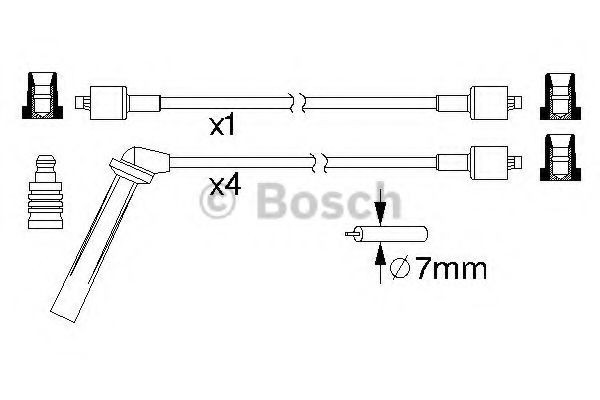 Высоковольтные провода 0986357161 Bosch
